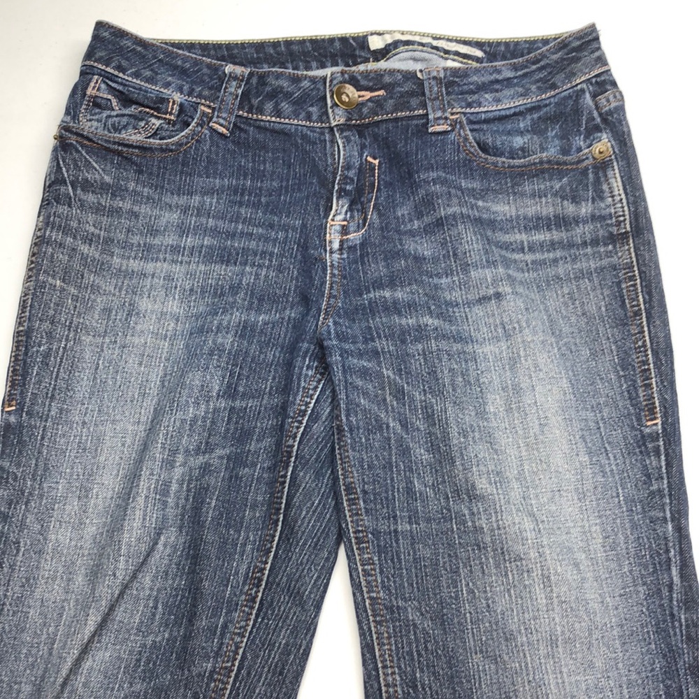 DKNY Blue Ankle Cropped Jeans with Vintage Distressing